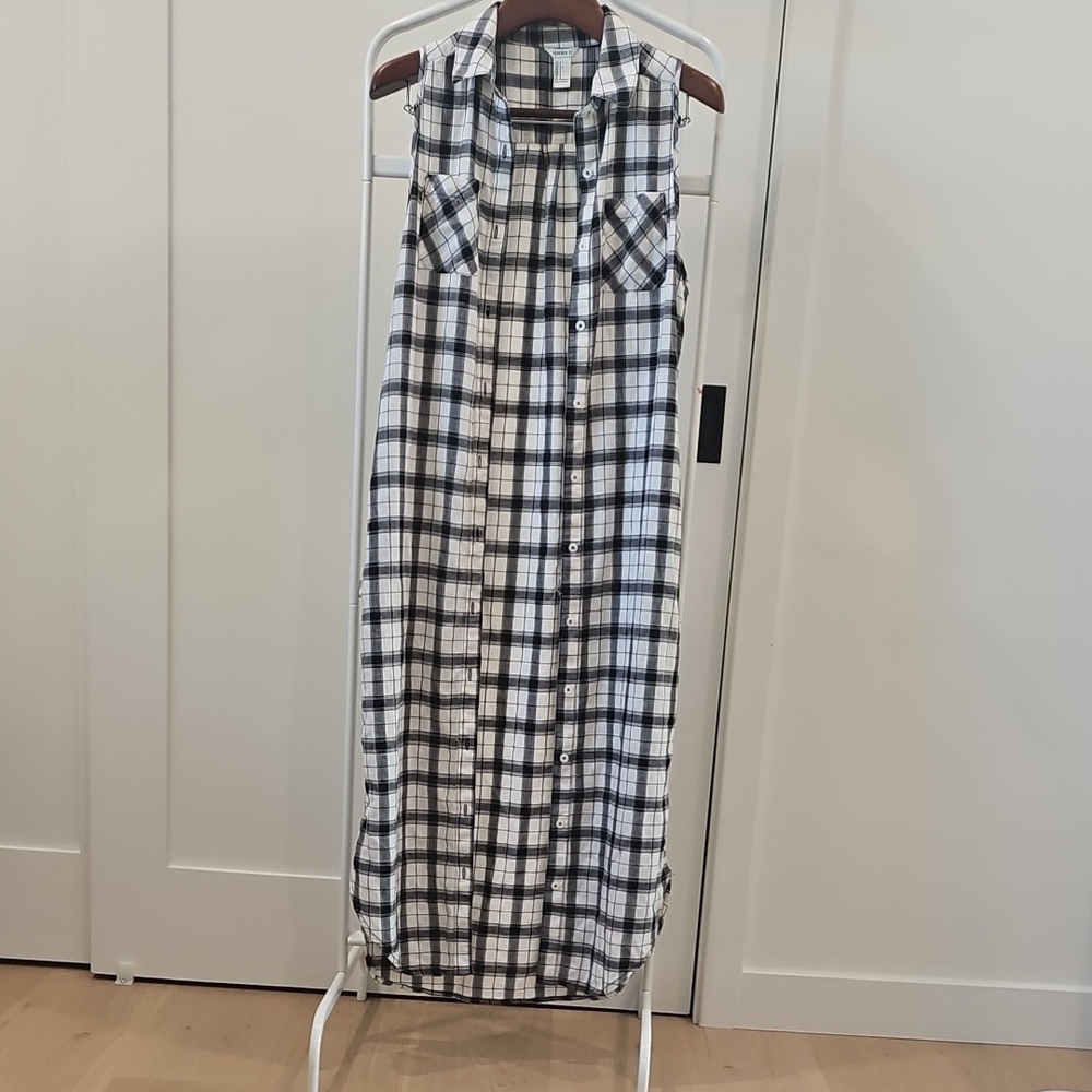 Forever 21 Black and White Checkered Dress